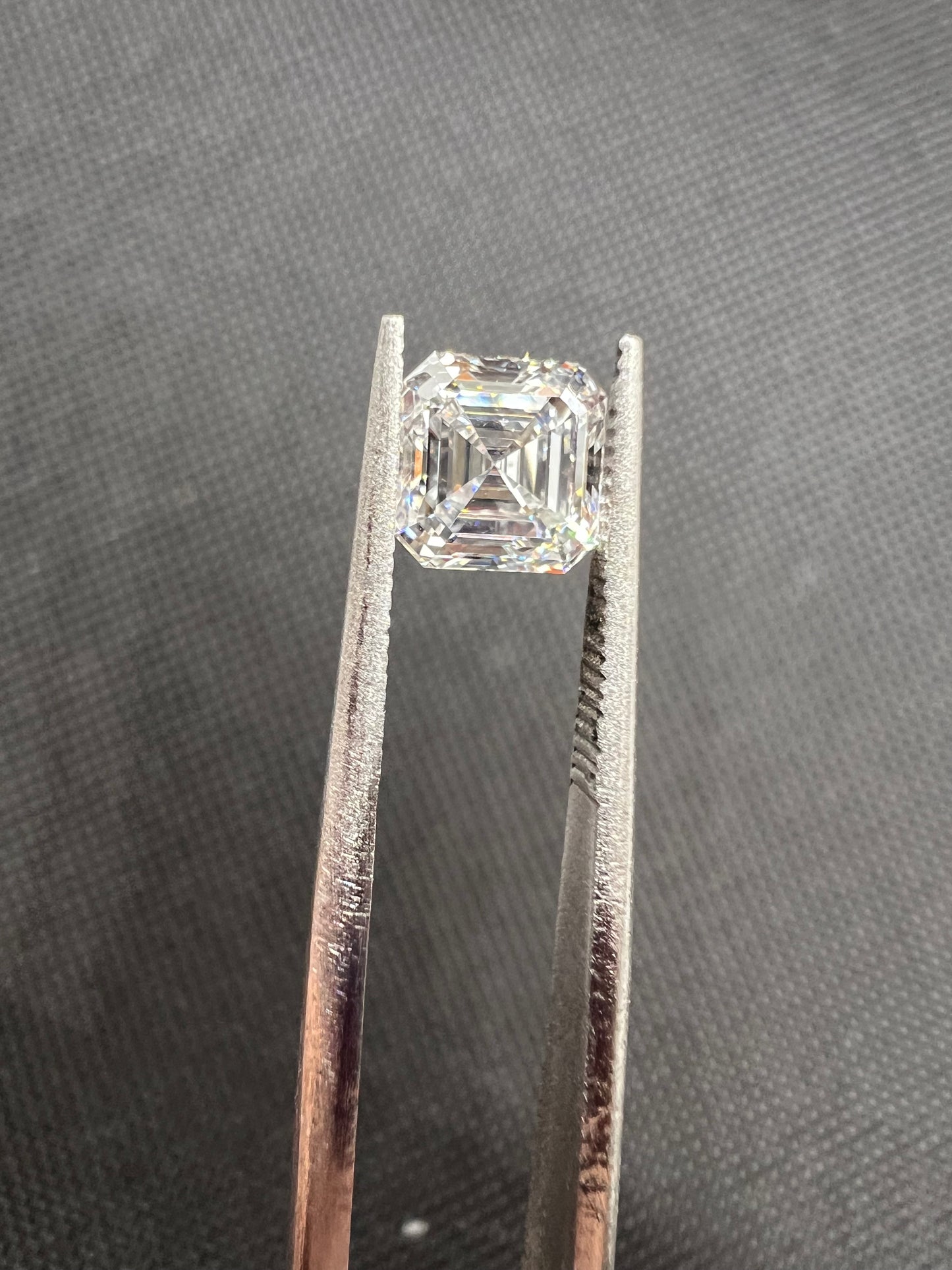 Matched Pair – 2.10 Total Carat Lab Grown Asscher Cut Diamonds | E VVS2