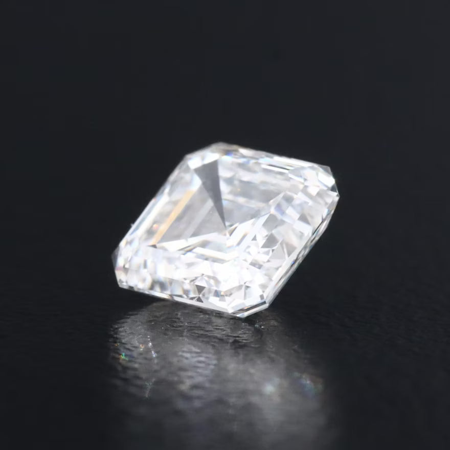 1.23 Carat Lab Grown Square Emerald