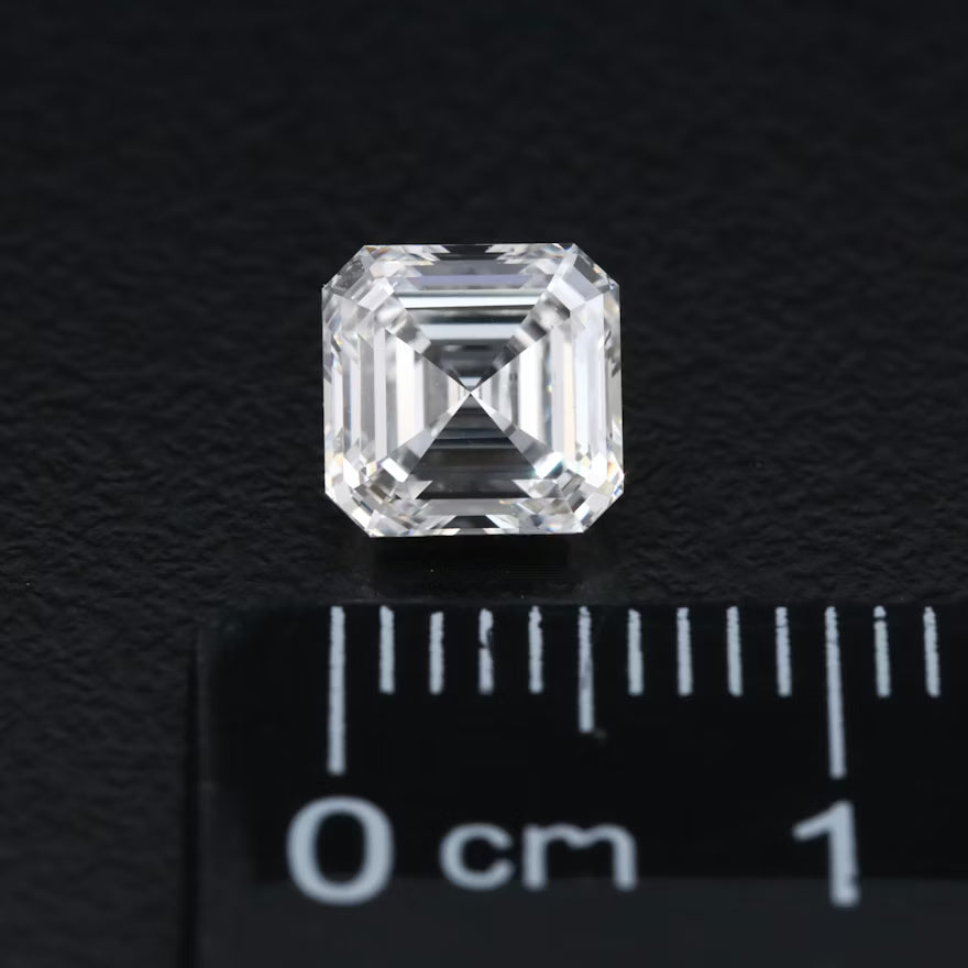 1.23 Carat Lab Grown Square Emerald