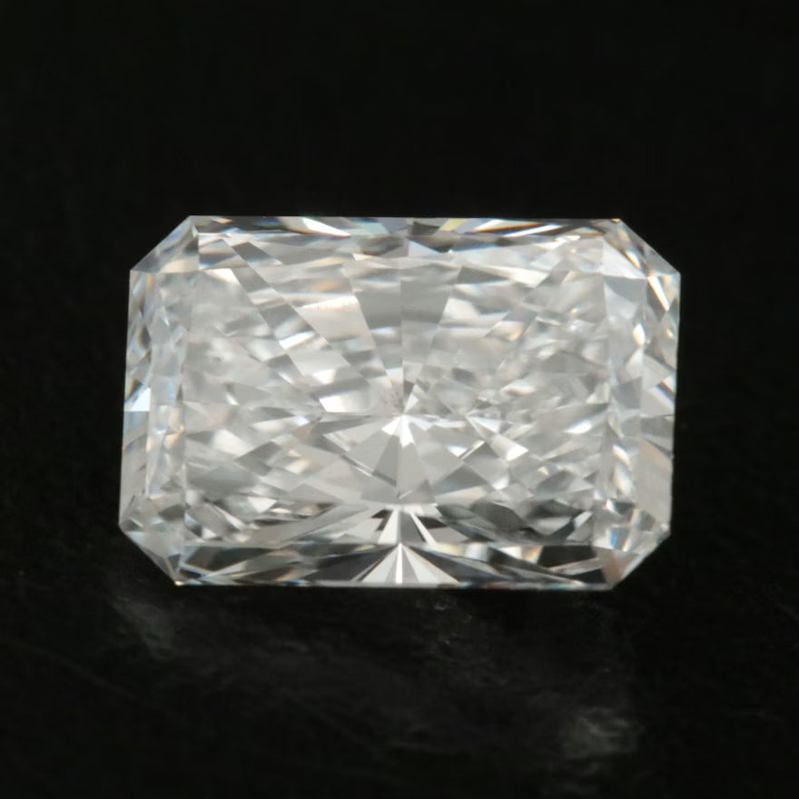 1.80 Carat Lab Grown Cut-Cornered Rectangular Modified Brilliant