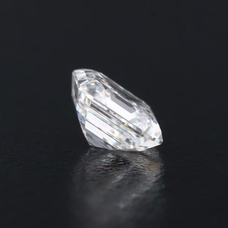 1.23 Carat Lab Grown Square Emerald